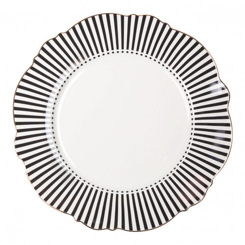 Madame de Récamier Dinner Plate - Dark Gray
