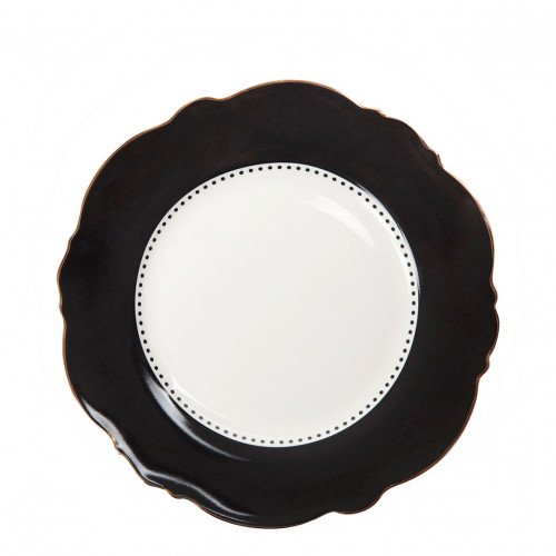 Madame de Récamier Dessert Plate - Dark Gray