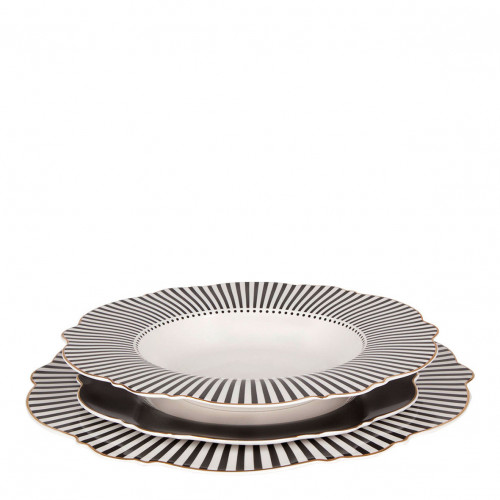 Plato de postre Madame de Récamier - Gris oscuro
