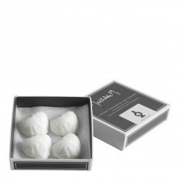 Box of 4 heart-shaped scented wax melts - Rose Élixir