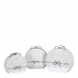 Set de 3 boîtes Dentelle