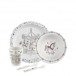 My First Bamboo Mealtime Set Little Carousel