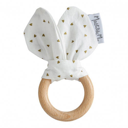 Petit Carrousel Rabbit Teething Ring