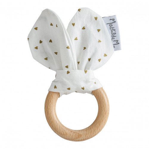 Petit Carrousel Rabbit Teething Ring