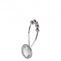Box of 12 rhinestone shower curtain rings