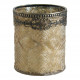 Frosted Golden Winter Garden Vase Tealight Holder - Small Size