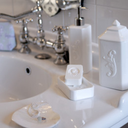 Set 2 pots à coton Élégance