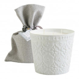 Bougie parfumée 3 mèches Palazzo Bello 520 g - Fleur de Coton