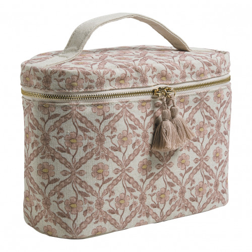 Beauty Case Entrelacs Fleuri