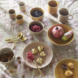 Set de 4 tasses à café en porcelaine Bella Terra