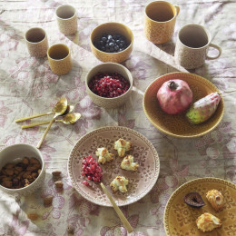 Set de 4 tasses à café en porcelaine Bella Terra