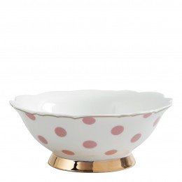 Madame de Récamier Bowl - Pink Dots