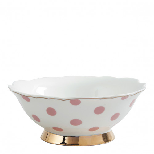 Madame de Récamier Bowl - Pink Dots