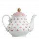Madame de Récamier Teapot - Pink Polka Dots
