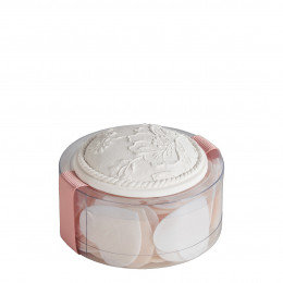 Caixa de folhas de sabonete Pequenos Corações - Perfume de Rosa