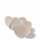 Box of white and nude little heartshape soap leaves - Rose fragrance