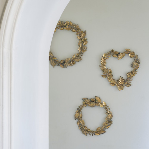 Couronne métal ronde or - Grand modèle