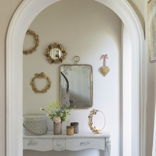 Couronne métal ronde or - Grand modèle