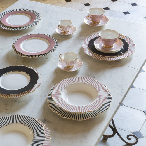 Assiette à dessert Madame de Récamier - Gris foncé Assiette à dessert Madame de Récamier - Gris foncé