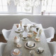 Madame de Récamier Dinner Plate - Dark Gray