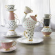 Tea cup Madame Récamier Pink polka dot