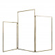 Centro de mesa em metal dourado