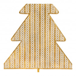Árbol de metal dorado decorativo - Modelo pequeño