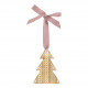 Golden metal Christmas tree ornament