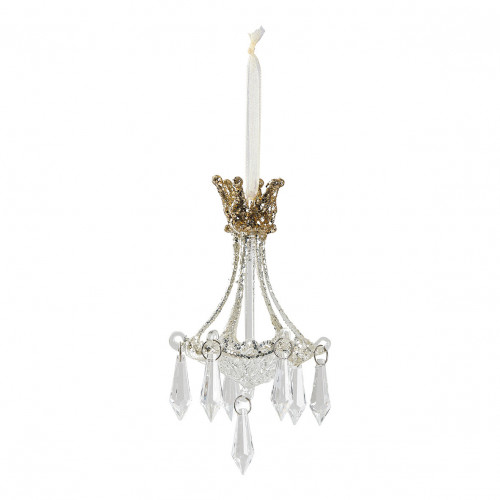 Déco Lustre à pampilles en verre royal