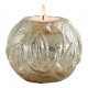 Empreintes mercury glass tealight holder