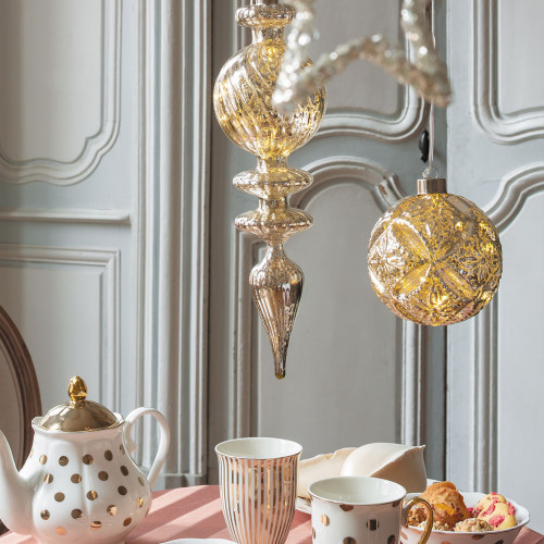 Bola mercurizada luminosa para colgar