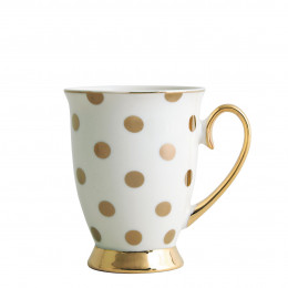 Caneca Madame de Récamier - Bolinhas douradas