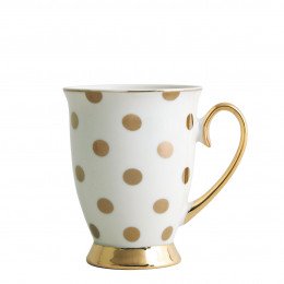 Caneca Madame de Récamier - Bolinhas douradas