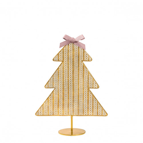 Árbol de metal dorado decorativo - Modelo pequeño