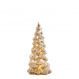 Luminous golden mercurised Christmas tree - Medium model