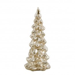 Golden mercury glass light-up Christmas tree - Large model