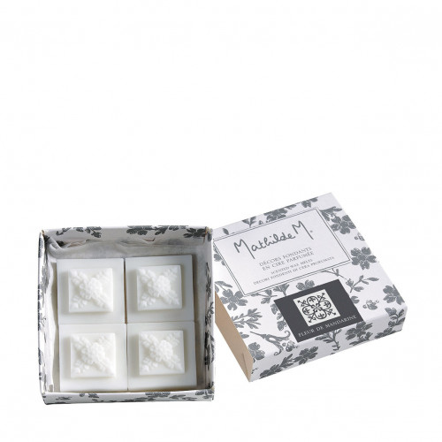 Boîte de 4 décors fondants parfumés Azulejos - Fleur de Mandarine