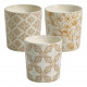 Set of 3 Scented Candles Gardens of Sintra Ornament 190 g - Citronella