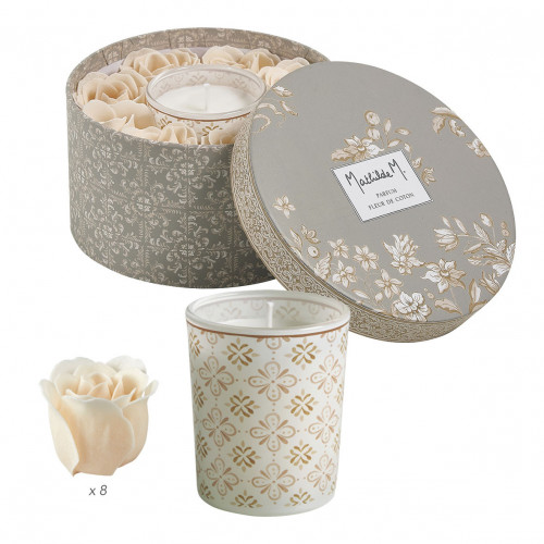Coffret bougie et roses de savon parfumées Escale à Sintra - Fleur de Coton