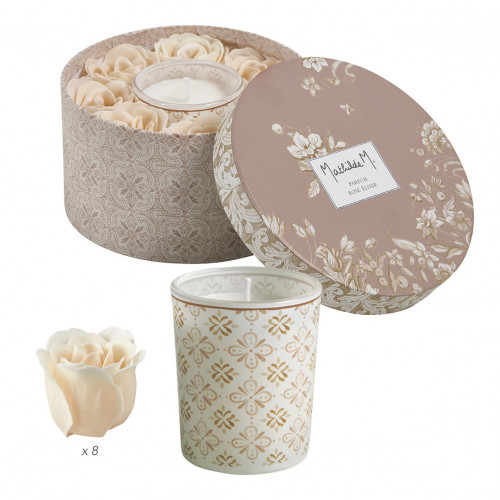 Cofanetto candela e rose di sapone profumate Escale à Sintra - Rose Élixir