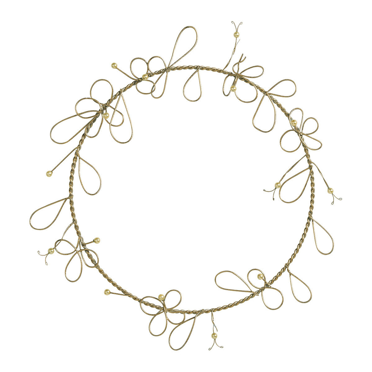 Couronne De Porte En Buis – 40 Cm, Vert, Crochet Inclus, Déco Naturelle Toute L'année