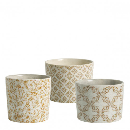 Juego de 3 macetas decorativas Jardines de Sintra