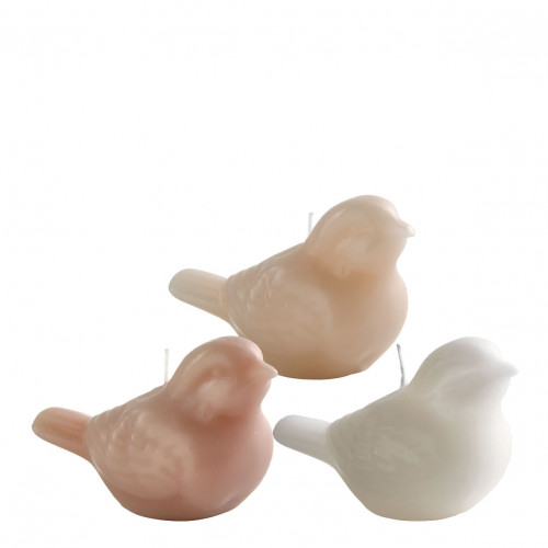 Set de 6 velas decorativas perfumadas Pájaro