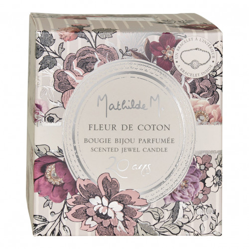 Bougie Bijou parfumée Célébrations Exquises 260 g - Fleur de Coton Bougie Bijou parfumée Célébrations Exquises 260 g - Fleur de Coton