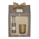 Coffret bougie et spray d'ambiance Fêtes Enchantées - Sapin Doré