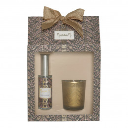 Conjunto de vela e spray ambiente Festas Encantadas - Pinheiro Dourado