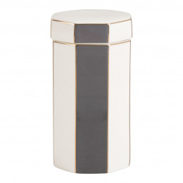 Bote para algodón Madame de Récamier de cerámica - Gris