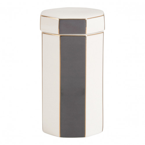 Contenitore per cotone Madame de Récamier in ceramica - Grigio