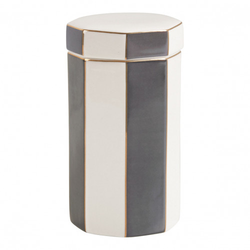 Pot à coton Madame de Récamier en céramique - Gris