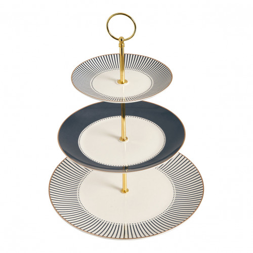 3-Tier Dessert Stand Madame de Récamier - Gray